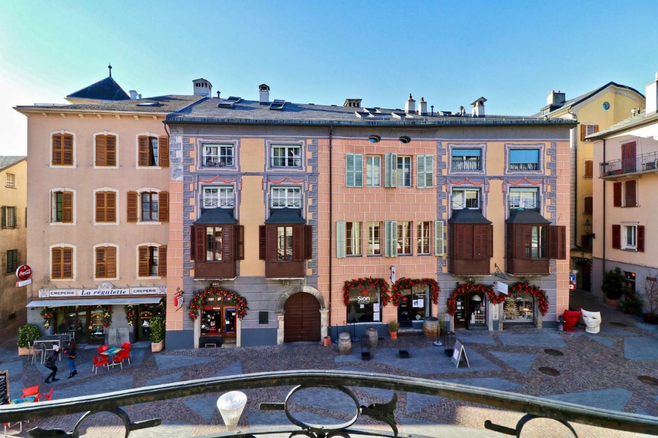 Charmant Appartement Au Coeur De Sion Dış mekan fotoğraf