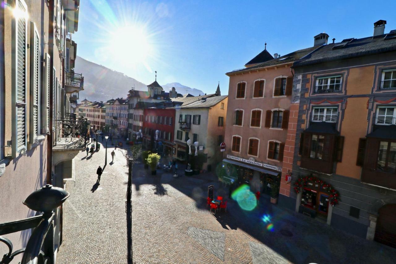Charmant Appartement Au Coeur De Sion Dış mekan fotoğraf